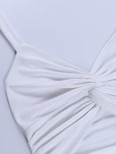 Crop-Tanktop mit verdrehtem Ausschnitt